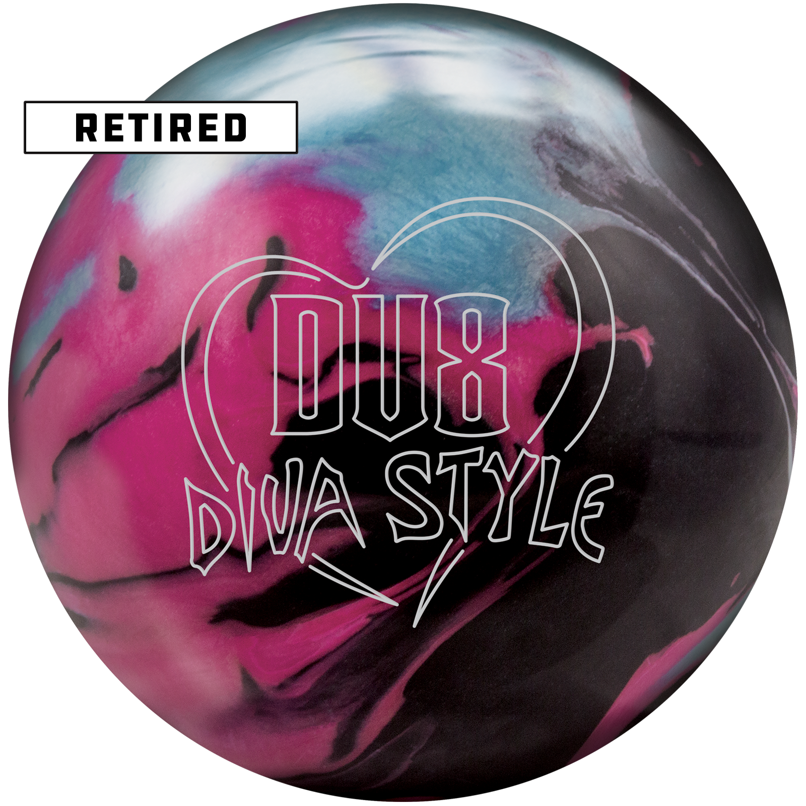 DV8 DIVA ボウリングボール ピンク/黒 DV8 Diva Divine Bowling Balls FREE SHIPPING
