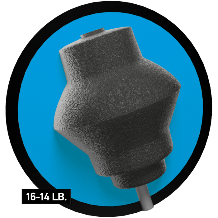 Verge Hybrid 16-14 lb Core with callout